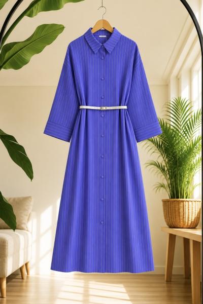 Kemerli tam boy Tunik Kap Saks  BK9579