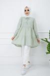 Keten Kumaş Tunik Mintyeşili  PNK970