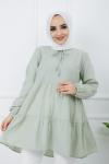 Keten Kumaş Tunik Mintyeşili  PNK970