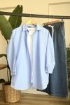 Keten kumaş  gömlek Bebemavi SHR3097