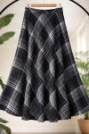 Kiloş ekose Etek Siyah SLT8049