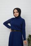 Kiloş Triko Elbise Saksmavisi  HBS849