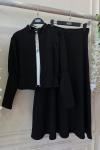 Kol detaylı etekli Takım siyah UMS50206