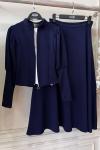 Kol detaylı etekli Takım Lacivert UMS50206