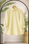 Kol kurdaleli Tunik Gömlek Sarı NW6070