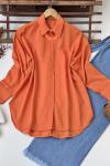 Kolyeli cepli gömlek Turuncu SLT1570