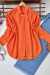 Kolyeli cepli gömlek Turuncu SLT1570
