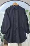 Kuşaklı   Tunik siyah NEW6035