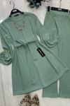 Kuşaklı Triko Takım mintyeşili UMS795