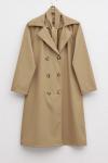 Kuşaklı cepli trenc camel SLT30129