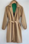 Kuşaklı çepli trenc camel SLT30156