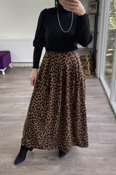 Leopar pileli Selanik etek