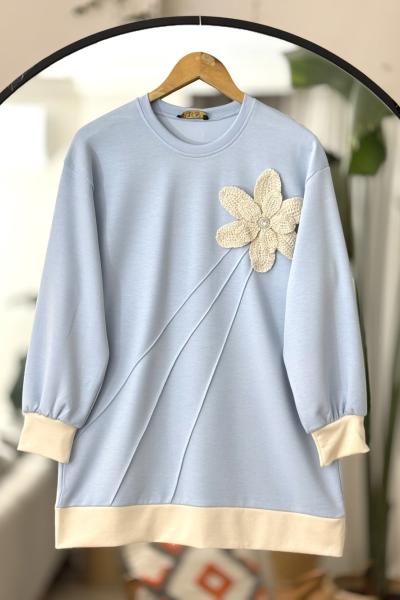 Nakış işlemeli Oyso tunik BebemaviTCN 40107