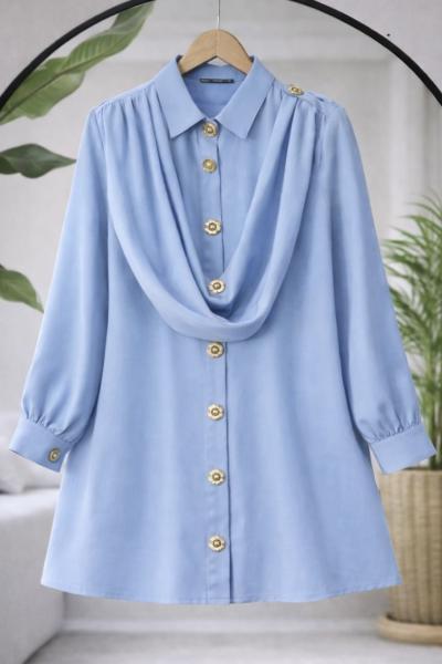 Omuzdan şal detaylı  Tunik Bebemavi TCN40168