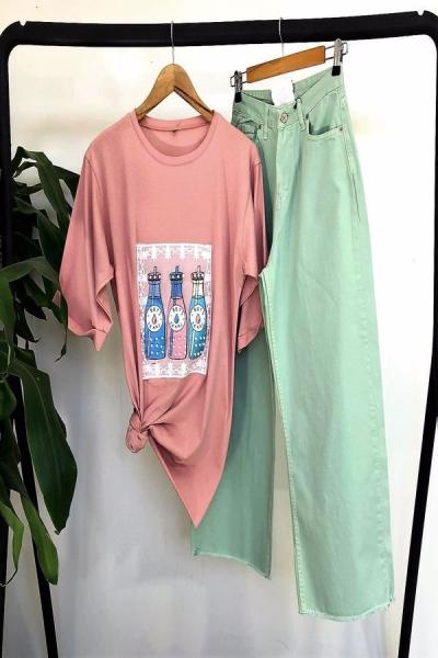 Pantolon Gabardın Mint   Htn686