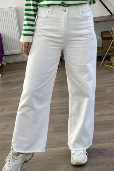 Pantolon Gabardın Beyaz    Htn686