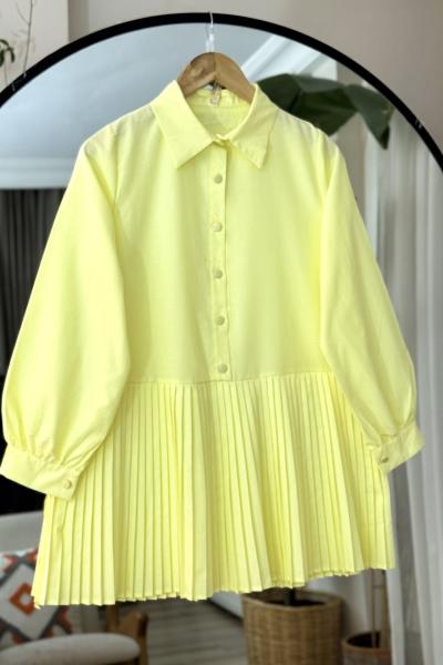 Piliseli tunik Gömlek Mavi TB8024