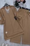 Selanik kumaş ikili takım Camel  UMS1290