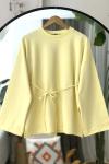 Seyyar Kuşaklı ispanyol kol Tunik Sarı DS2054