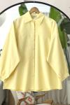 Seyyar kuşaklı salaş gömlek Tunik Sarı BK9521