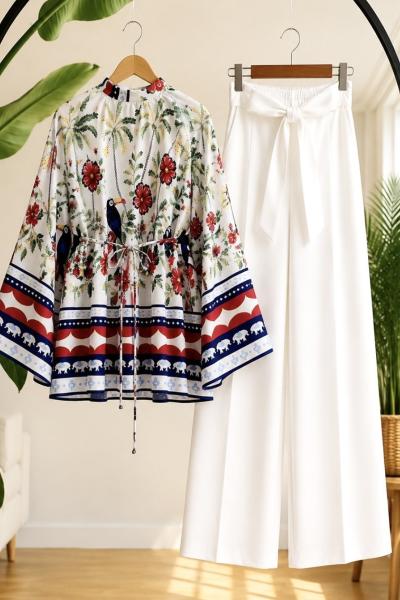 Seyyar Kuşaklı Salaş tunik  EF9588
