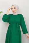 Şifon elbise Yeşil  TBT3062