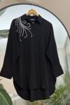 Sim işlemeli  Tunik Siyah  NEX30264