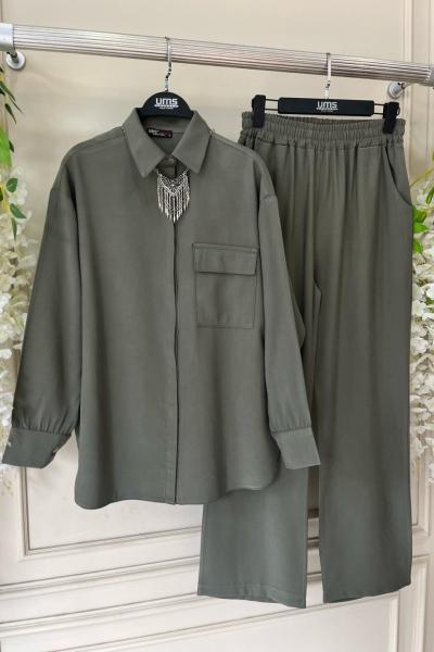 Tekçepli salaş İkili Takım yeşil UMS50240