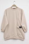 Tekcepli tunik Bej  SLT30155