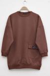 Tekcepli tunik Kahverengi  SLT30155