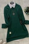 Triko tunik Yeşil   UMS1281