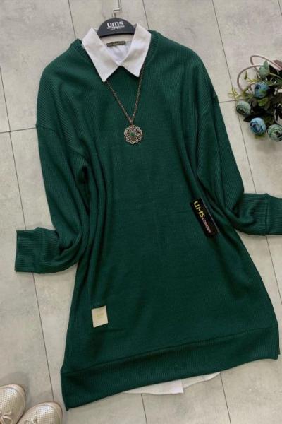 Triko tunik Yeşil   UMS1281