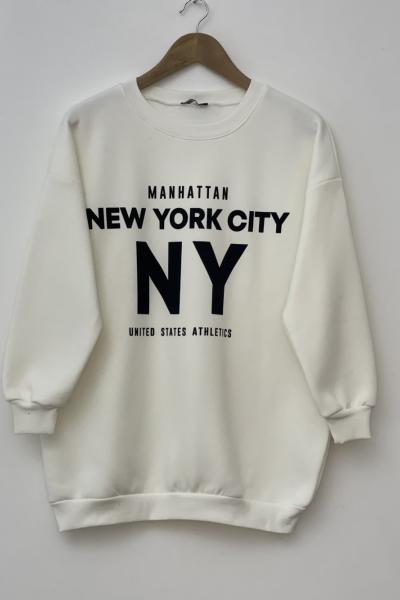 Üçiplik sweat Beyaz SLT30132