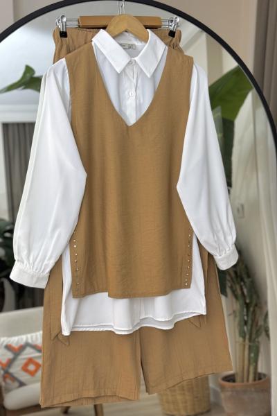 Üçlü taş İşleme yandan bağlamalı Takım Camel FİX8063