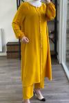 Uzun Ayrobin Kumaş Takım Sarı SLT1503