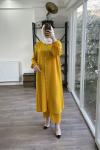 Uzun Ayrobin Kumaş Takım Sarı SLT1503