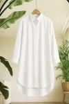 Uzun salaş tunik  Beyaz SH3092