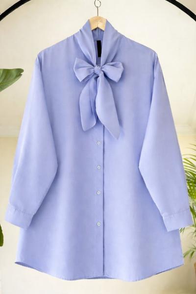 Yaka bağlamalı Fiyonklu Tunik Bebemavisi TB8054