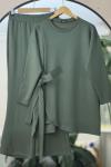 Yandan bağlamalı Oysho Kumaş ikili takım yeşil UMS50210