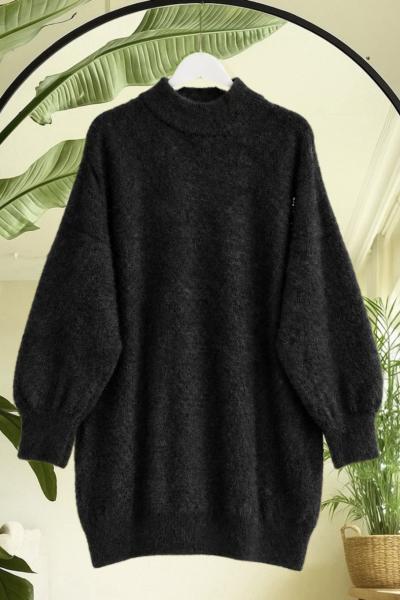 Yarım Balıkcı Triko tunik Siyah SL17615