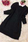 Yumoş Triko Tunik siyah  NFS 5023