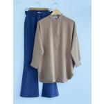 Ayrobin Kumaş  Tunik  Bej TBT30231