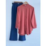 Ayrobin Kumaş  Tunik  Gül TBT30231